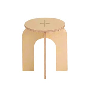 Square-Legged, Round-Backed Stool